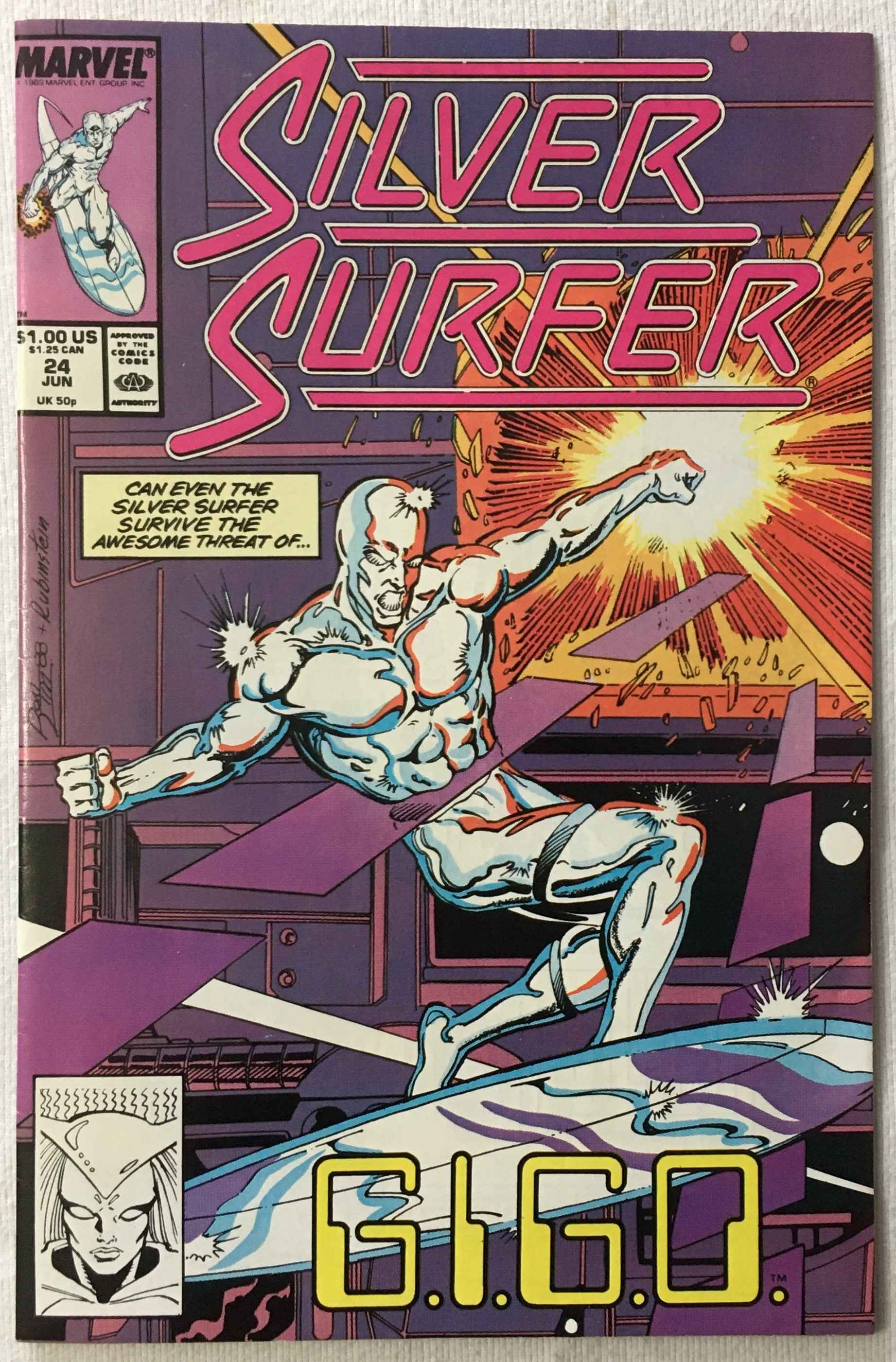 Silver Surfer - G.i.G.O. - Volume 3 - No. 24 - June 1989