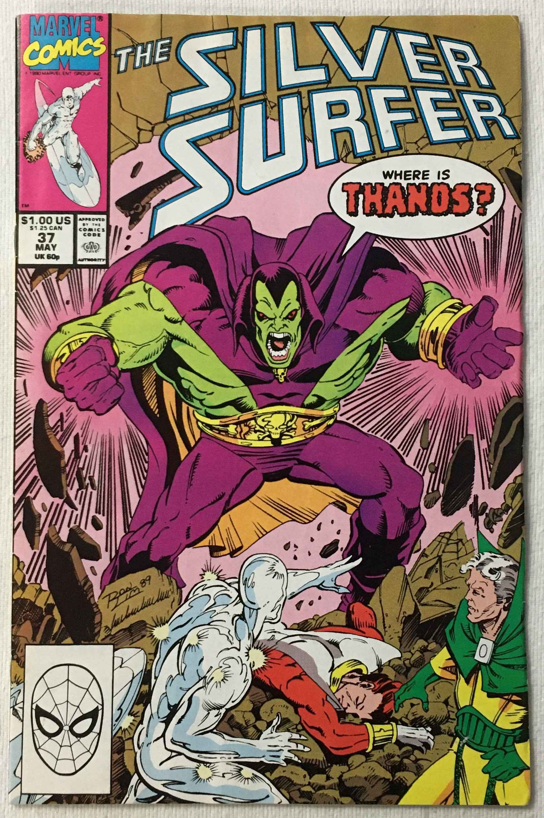 Silver Surfer - A Destructive Encounter - Volume 3 - No. 37 - May 1990