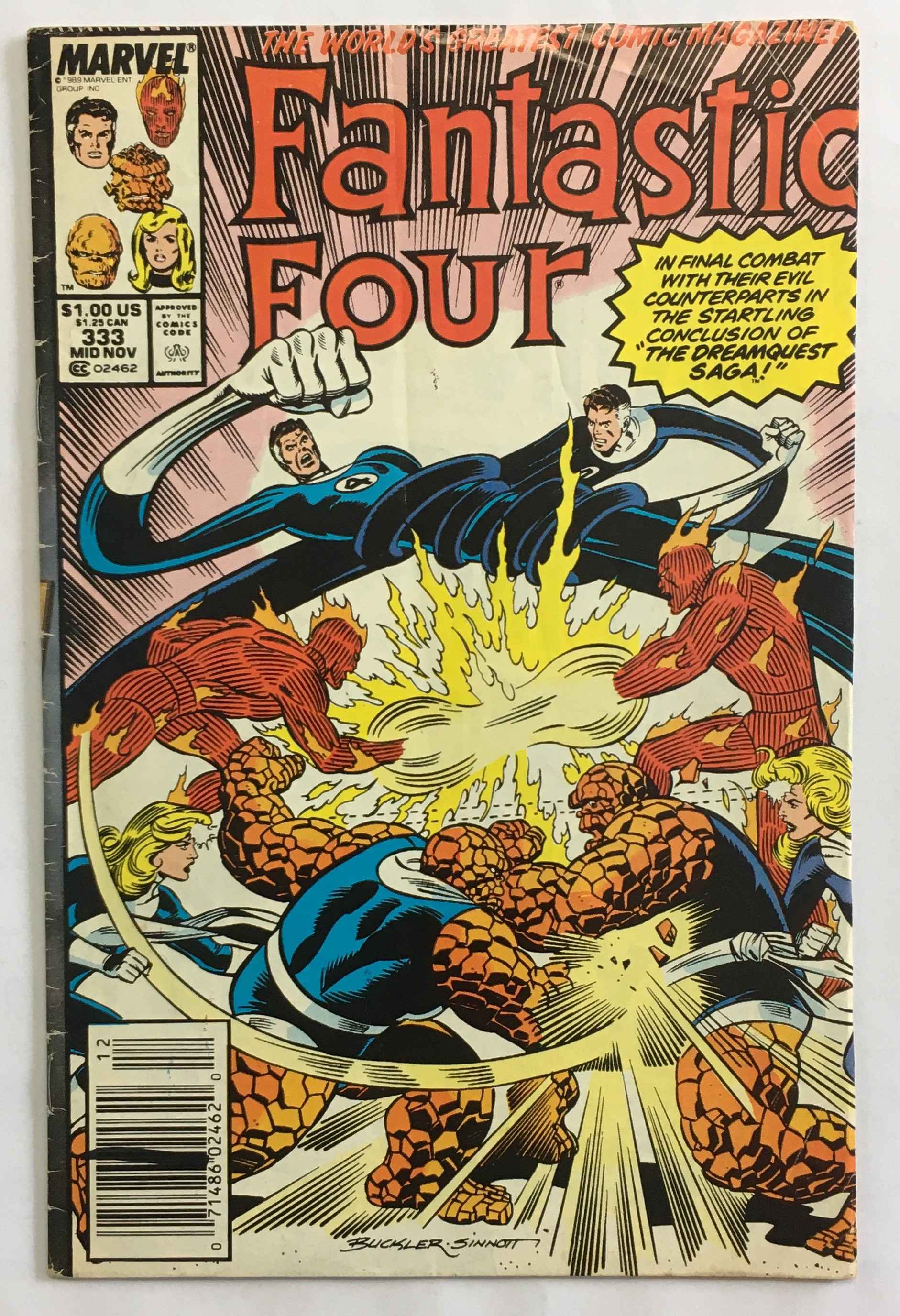 Fantastic Four - The Dream Is Dead - Part 2 - Volume 1 - No. 333 - November 1989